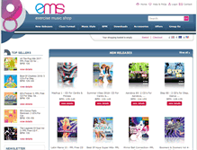 Tablet Screenshot of exercisemusicshop.com